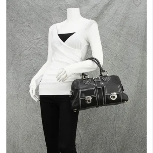 🍂🍁Marc Jacobs Black Venetia Satchel Bag - Picture 1 of 12